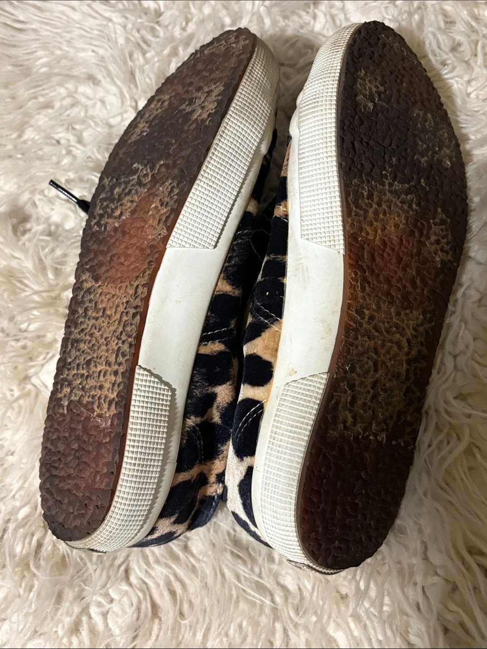 Superga Leopard-Print Lace-Up Sneakers - Black & Brown